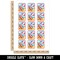 Beach Lounge Chair and Umbrella Temporary Tattoo Water Resistant Fake Body Art Set Collection (1 Sheet)